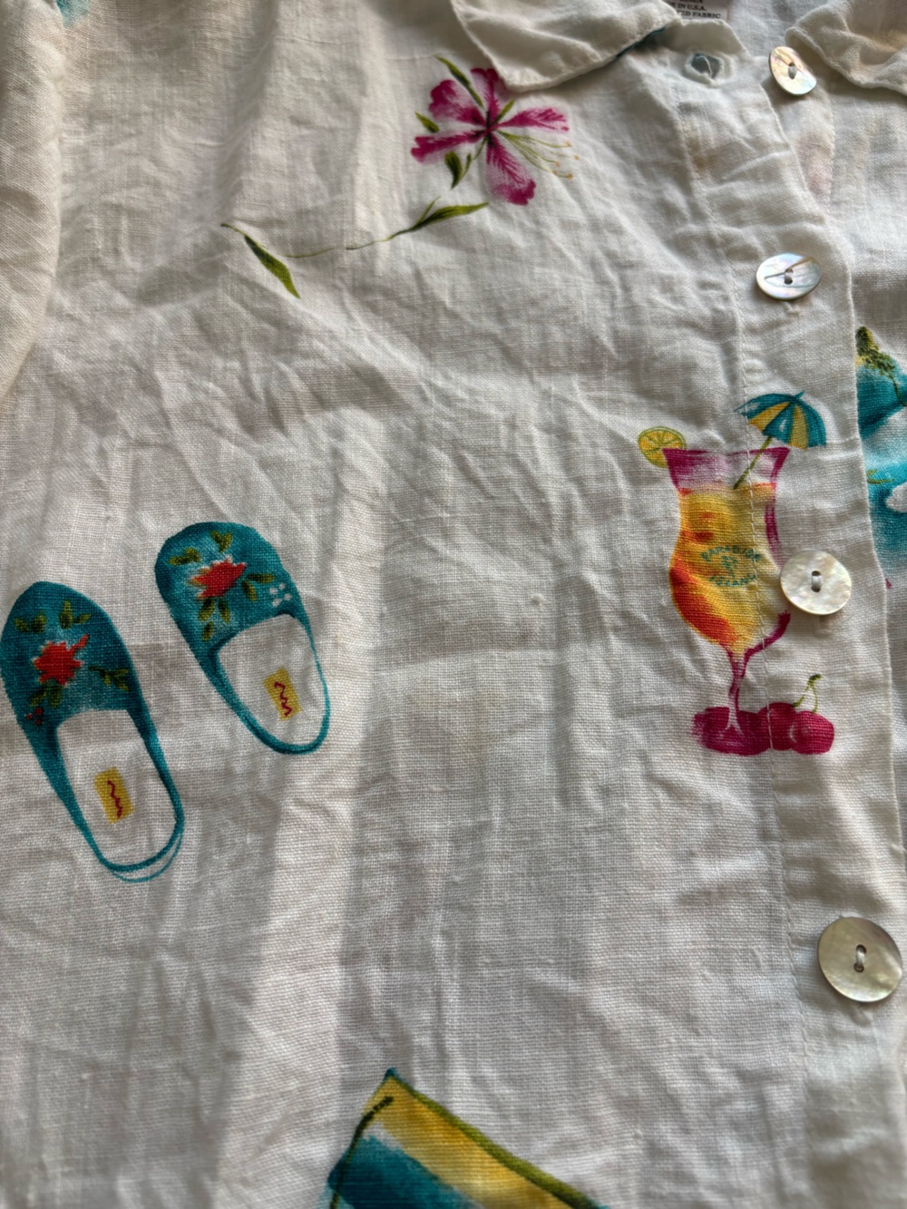 Vintage Hot Cotton button up - Picture 6 of 6